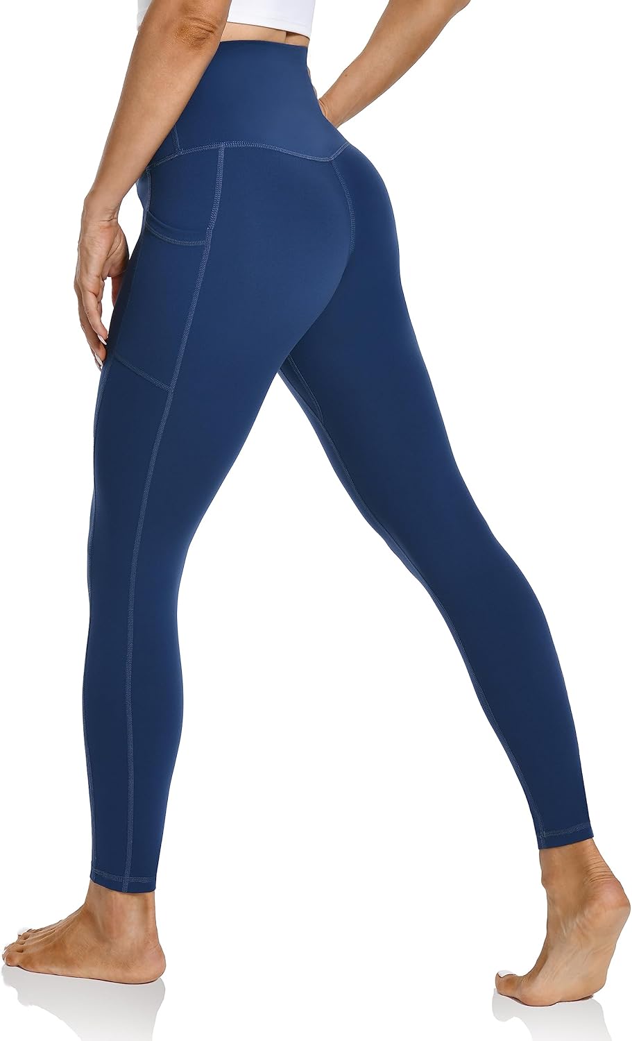 Women's High Waisted Yoga Pants 7/8 Length Leggings with Pockets