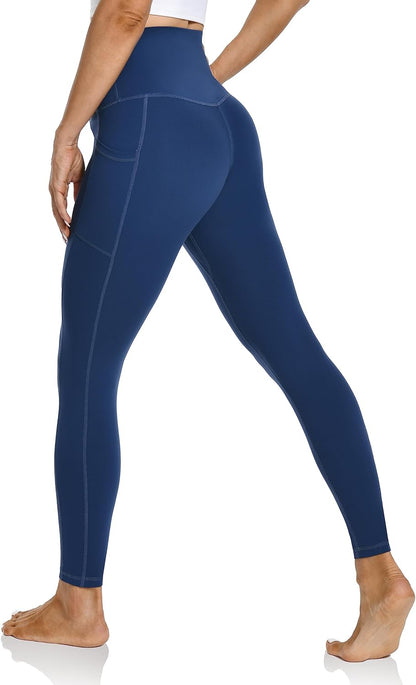 Women's High Waisted Yoga Pants 7/8 Length Leggings with Pockets