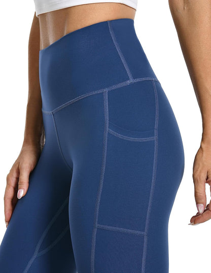 Women's High Waisted Yoga Pants 7/8 Length Leggings with Pockets