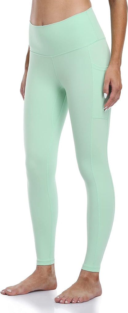 Women's High Waisted Yoga Pants 7/8 Length Leggings with Pockets