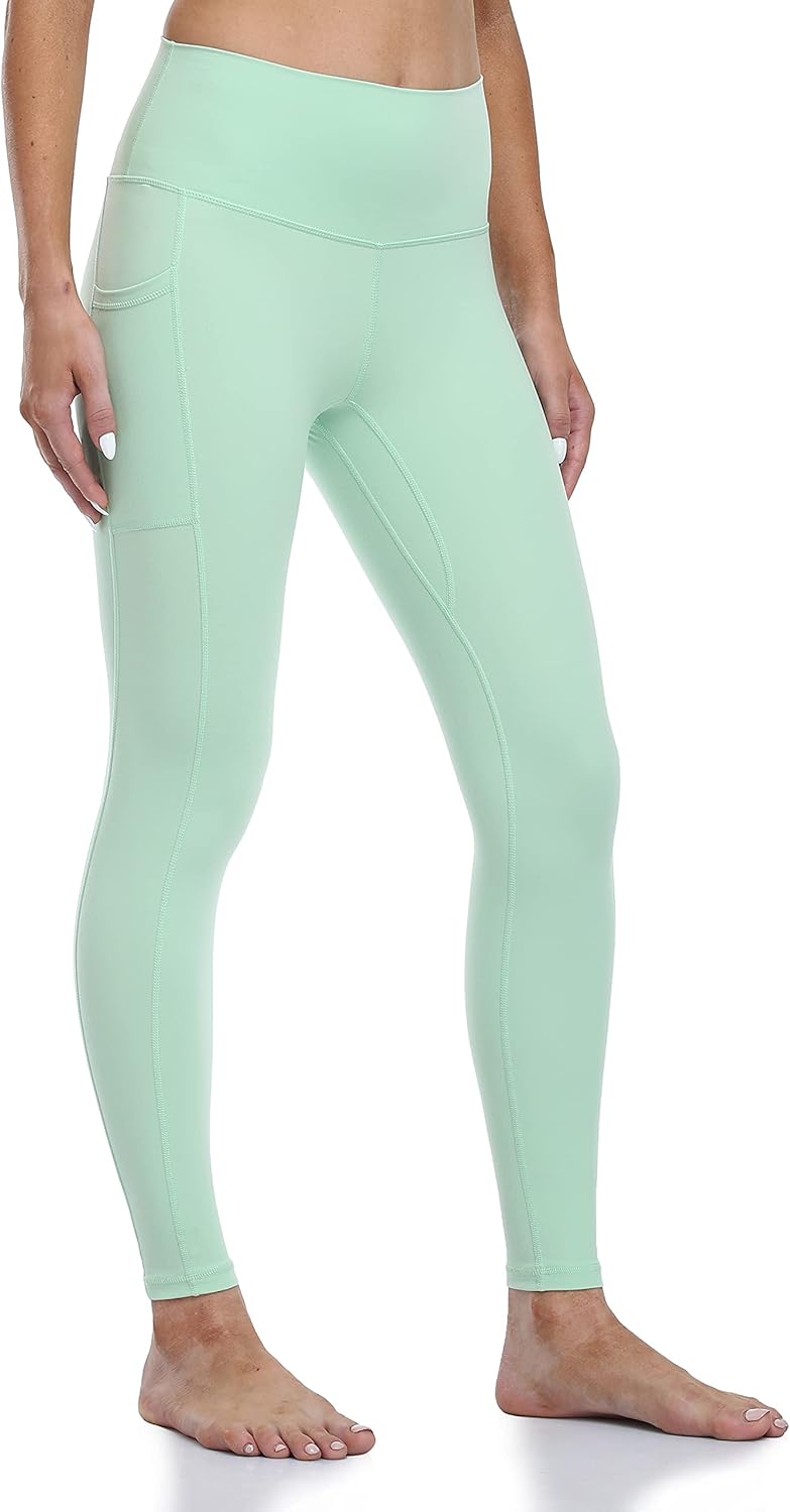 Women's High Waisted Yoga Pants 7/8 Length Leggings with Pockets