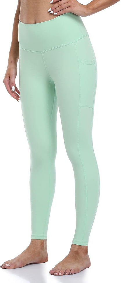 Women's High Waisted Yoga Pants 7/8 Length Leggings with Pockets