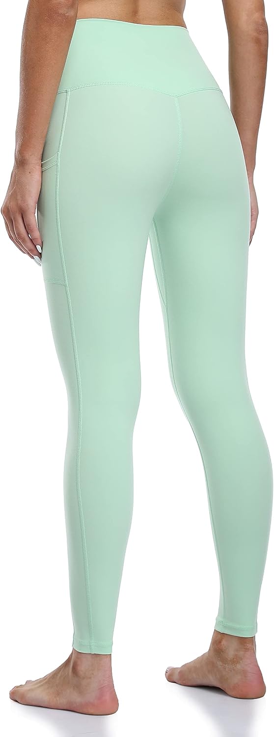 Women's High Waisted Yoga Pants 7/8 Length Leggings with Pockets