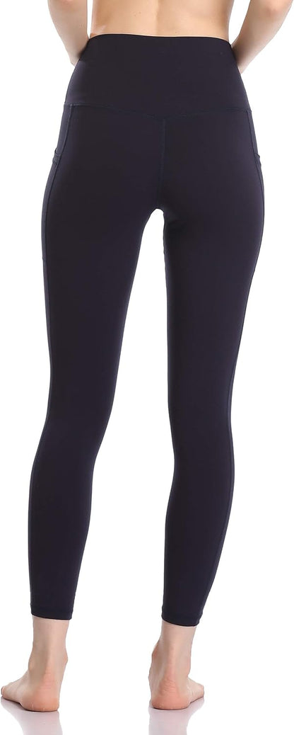 Women's High Waisted Yoga Pants 7/8 Length Leggings with Pockets