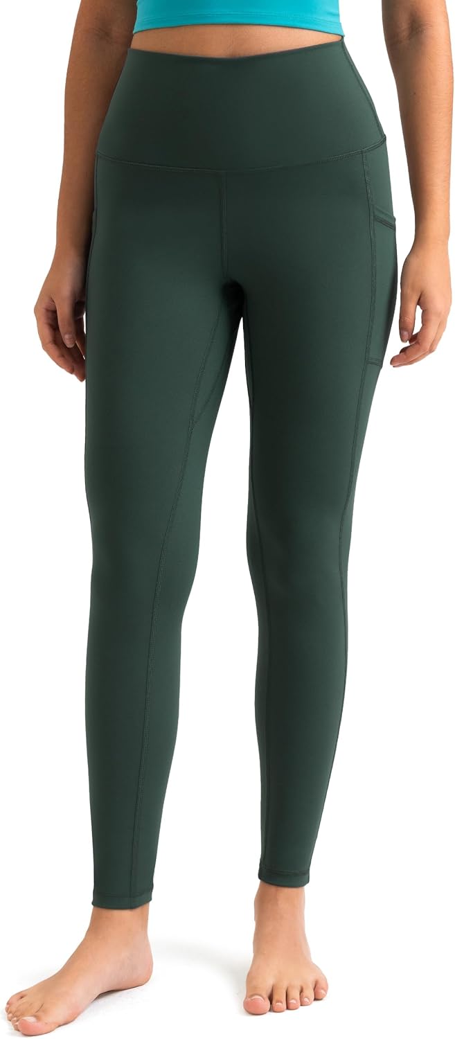 Women's High Waisted Yoga Pants 7/8 Length Leggings with Pockets