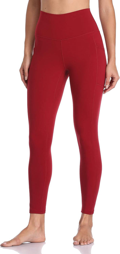 Women's High Waisted Yoga Pants 7/8 Length Leggings with Pockets