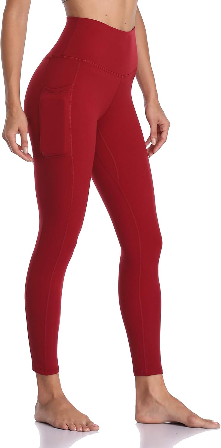 Women's High Waisted Yoga Pants 7/8 Length Leggings with Pockets