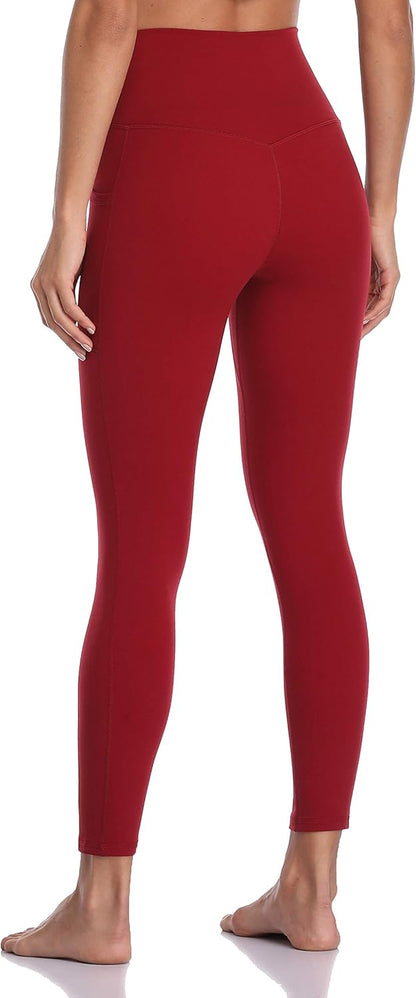 Women's High Waisted Yoga Pants 7/8 Length Leggings with Pockets