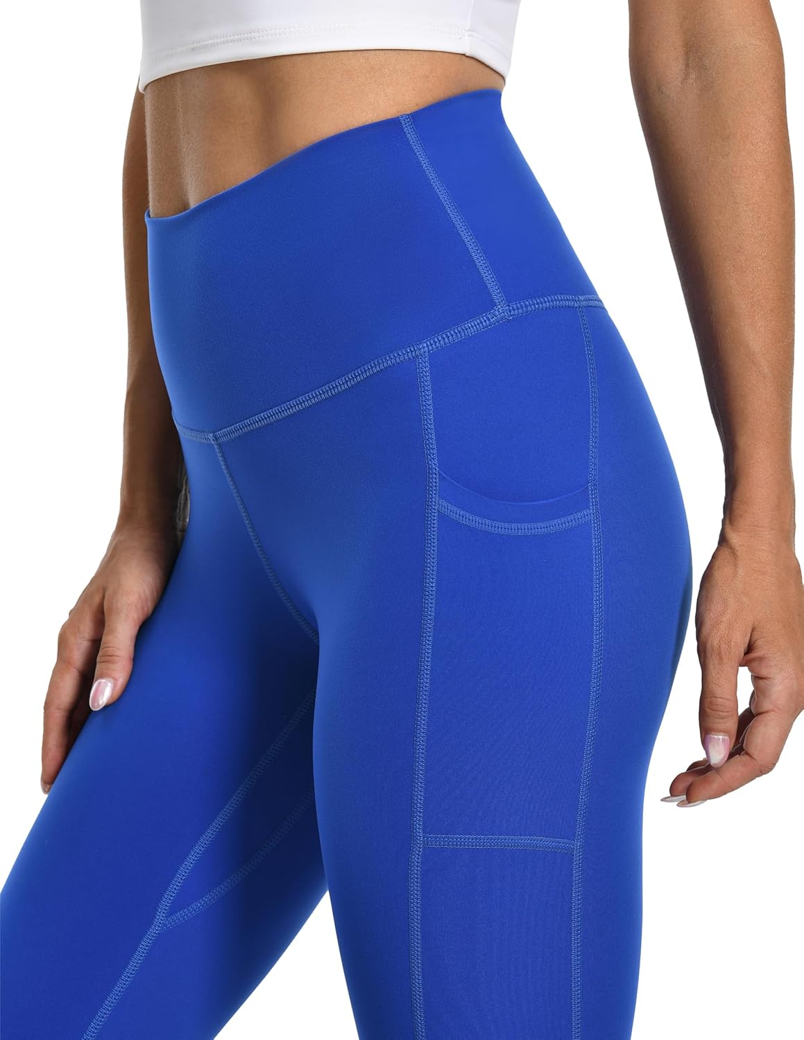 Women's High Waisted Yoga Pants 7/8 Length Leggings with Pockets