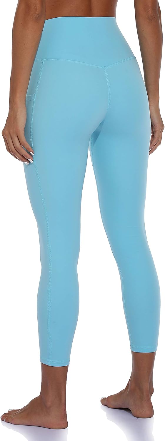 Women's High Waisted Yoga Pants 7/8 Length Leggings with Pockets