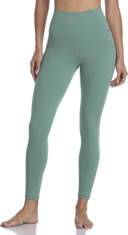 Women's High Waisted Yoga Pants 7/8 Length Leggings with Pockets