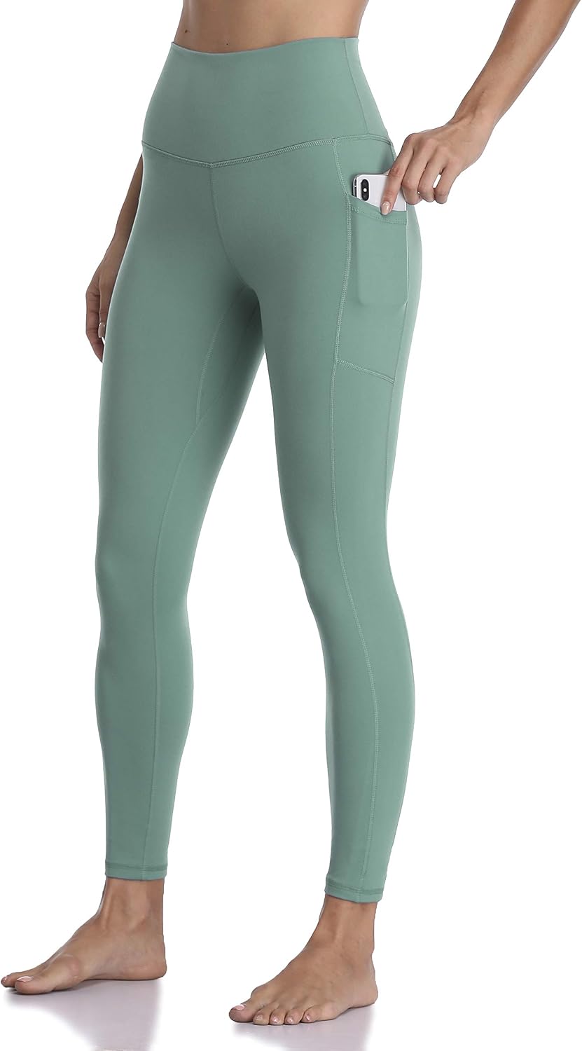 Women's High Waisted Yoga Pants 7/8 Length Leggings with Pockets