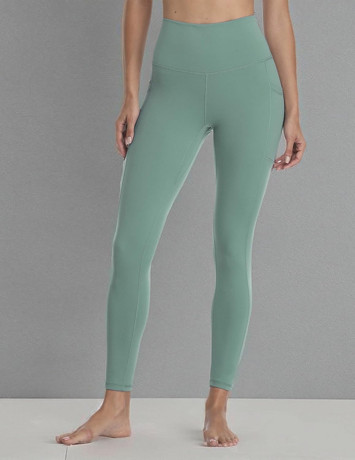 Women's High Waisted Yoga Pants 7/8 Length Leggings with Pockets