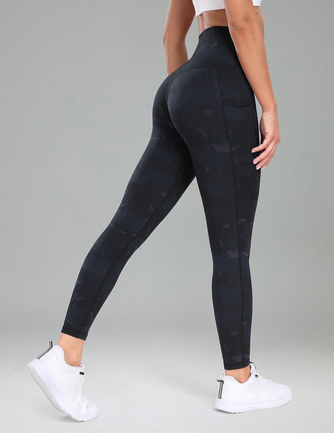 Women's High Waisted Yoga Pants 7/8 Length Leggings with Pockets