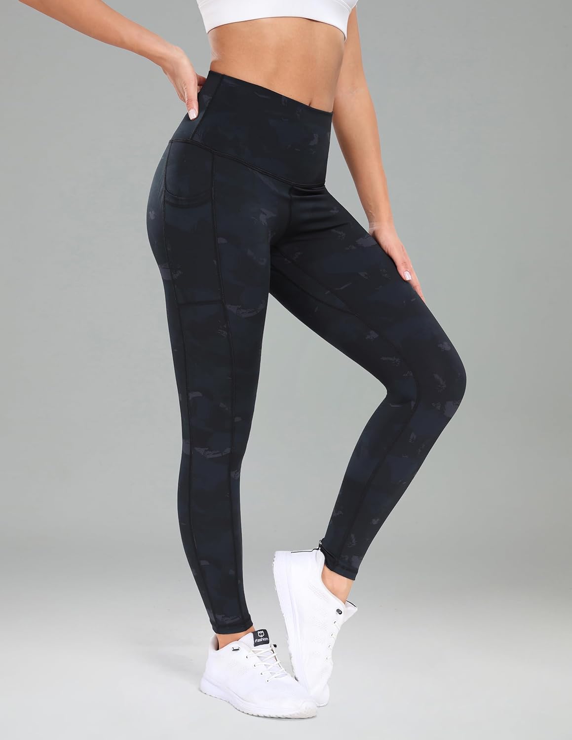 Women's High Waisted Yoga Pants 7/8 Length Leggings with Pockets