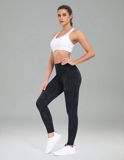 Women's High Waisted Yoga Pants 7/8 Length Leggings with Pockets
