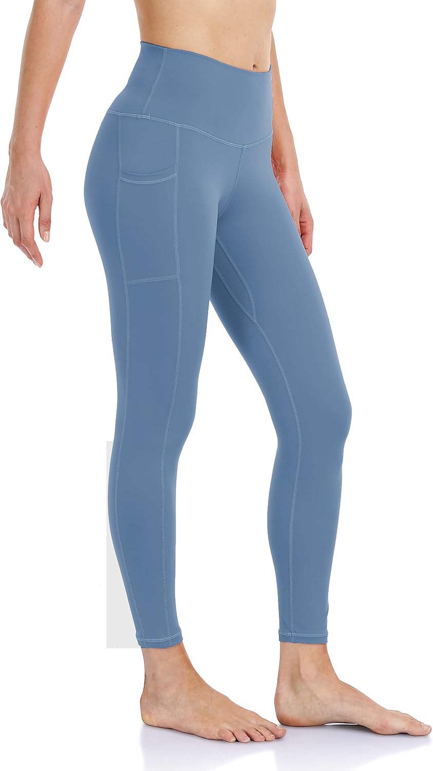 Women's High Waisted Yoga Pants 7/8 Length Leggings with Pockets