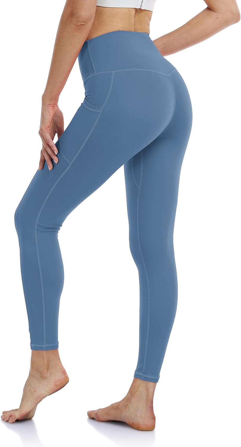 Women's High Waisted Yoga Pants 7/8 Length Leggings with Pockets