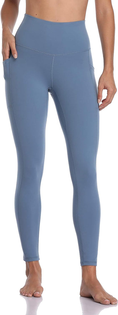 Women's High Waisted Yoga Pants 7/8 Length Leggings with Pockets