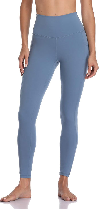 Women's High Waisted Yoga Pants 7/8 Length Leggings with Pockets
