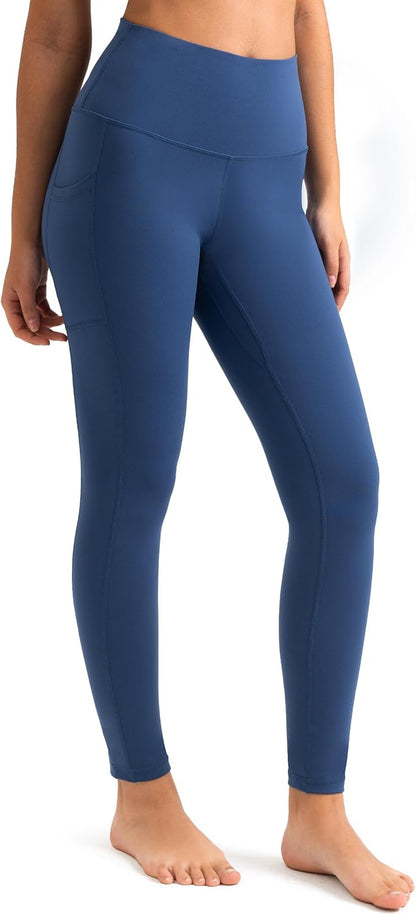 Women's High Waisted Yoga Pants 7/8 Length Leggings with Pockets