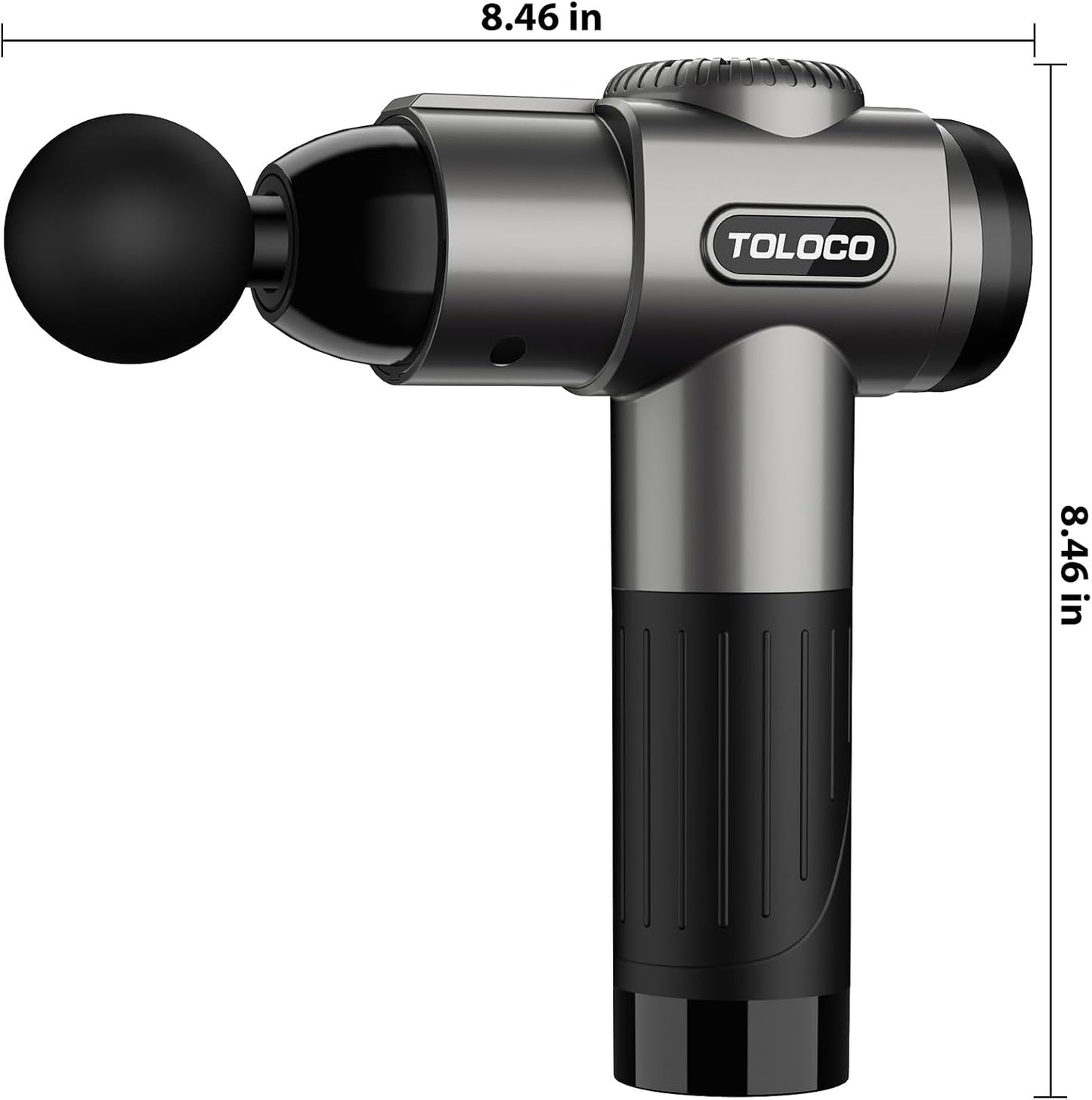 Massage Gun, Deep Tissue Back Massage for Athletes for Pain Relief, Percussion Massager with 10 Massages Heads & Silent Brushless Motor, Relaxation Gifts for Men Women, Black