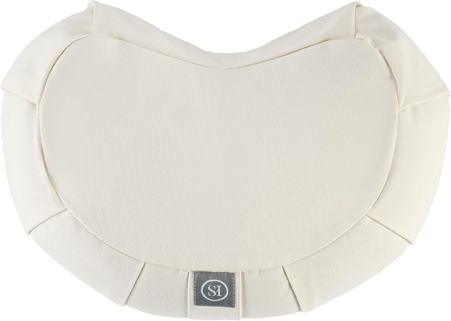 Meditation Cushion Bolster Pillow for Restorative Yoga – Supportive Cushion for Meditation, Pilates, and Relaxation – Filled with Buckwheat Hulls - Removable Cover