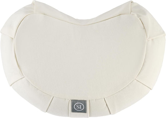 Meditation Cushion Bolster Pillow for Restorative Yoga – Supportive Cushion for Meditation, Pilates, and Relaxation – Filled with Buckwheat Hulls - Removable Cover