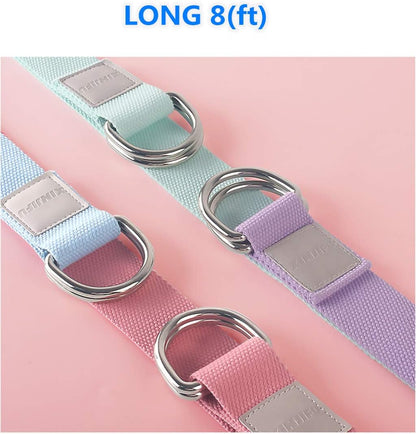 Yoga Blocks 2 Pack Set - (Yoga Block with 1 Yoga Strap) High Density Soft EVA Foam Block for Yoga, General Fitness, Pilates, Stretching and Toning Workouts