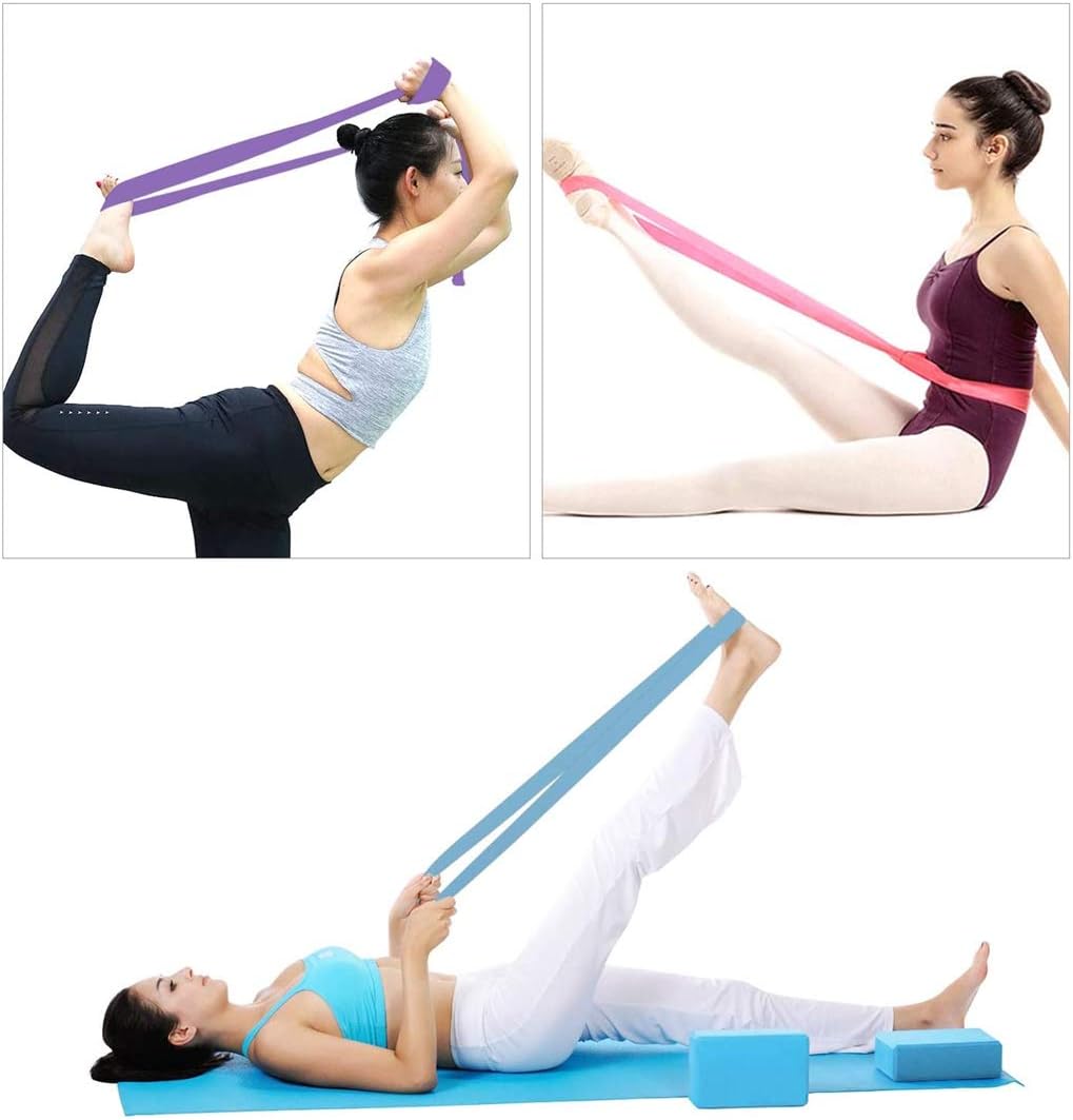 Yoga Blocks 2 Pack Set - (Yoga Block with 1 Yoga Strap) High Density Soft EVA Foam Block for Yoga, General Fitness, Pilates, Stretching and Toning Workouts