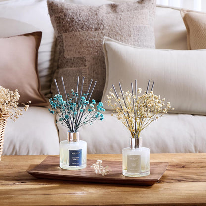 Reed Diffuser Set,3.38 fl oz (100 ml) - Clean Linen Oil Diffusers with 8 Reed Sticks,Home Fragrance Reed Diffuser for Bathroom Shelf Decor