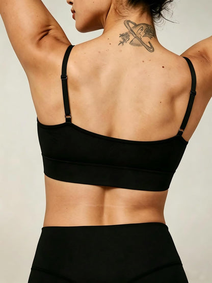 AMRIY Womens Sports Bras for Women Light Support Padded Workout Bras for Women Supportive Seamless Women's Wireless Yoga Bra