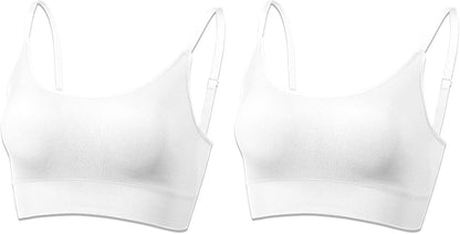 AMRIY Womens Sports Bras for Women Light Support Padded Workout Bras for Women Supportive Seamless Women's Wireless Yoga Bra