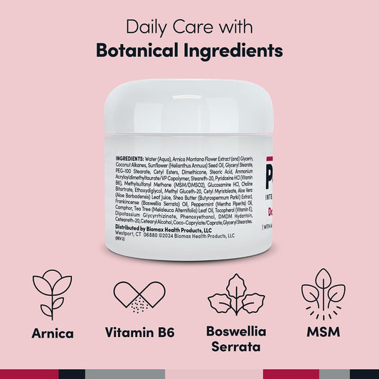 Daily Joint & Muscle Care Cream – Soothing Botanical Formula with Arnica, Vitamin B6 & MSM – Lightweight Fast-Absorbing Cream for Everyday Movement - Non-Greasy - Light Scent- 2 oz