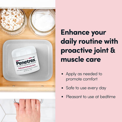 Daily Joint & Muscle Care Cream – Soothing Botanical Formula with Arnica, Vitamin B6 & MSM – Lightweight Fast-Absorbing Cream for Everyday Movement - Non-Greasy - Light Scent- 2 oz
