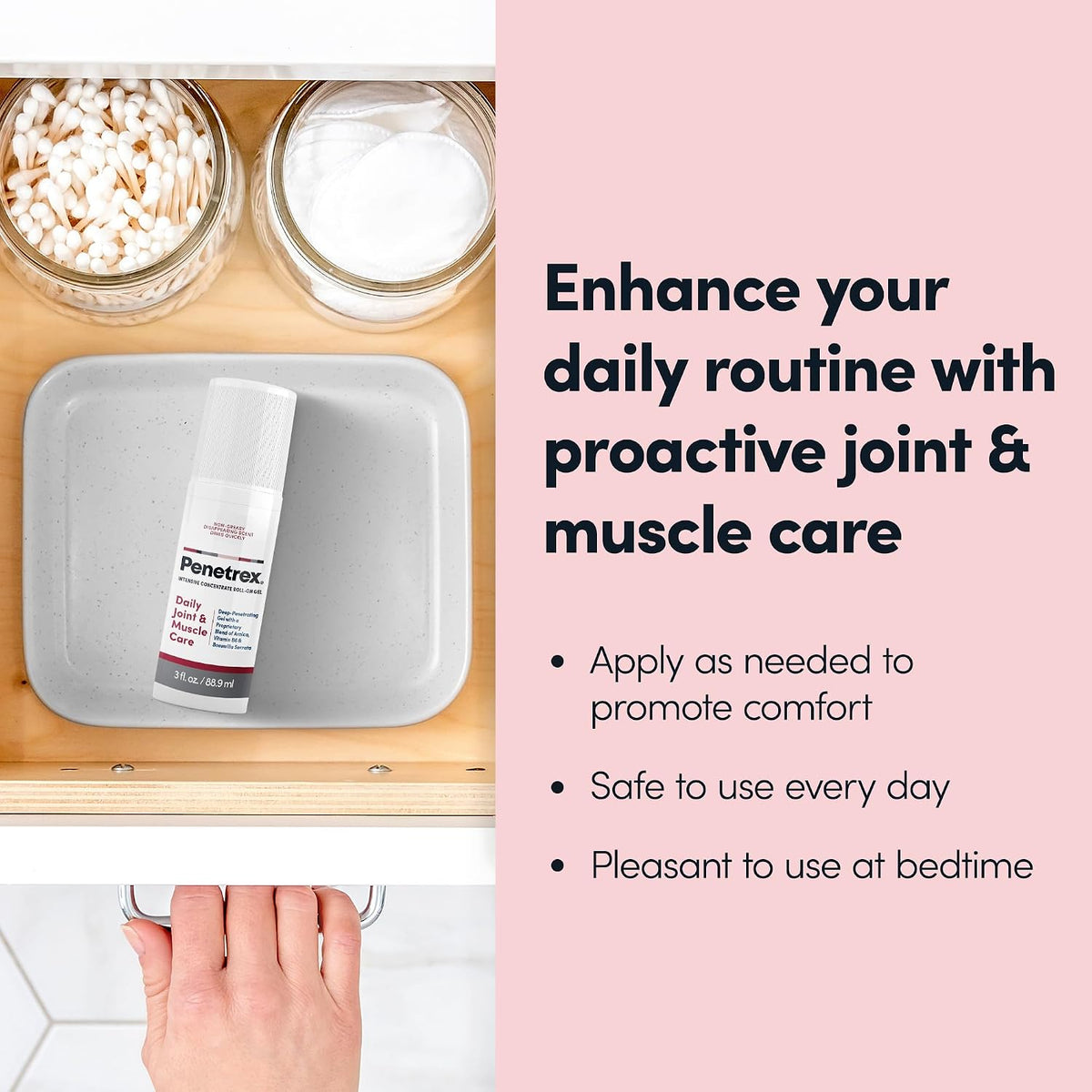 Daily Joint & Muscle Care Cream – Soothing Botanical Formula with Arnica, Vitamin B6 & MSM – Lightweight Fast-Absorbing Cream for Everyday Movement - Non-Greasy - Light Scent- 2 oz