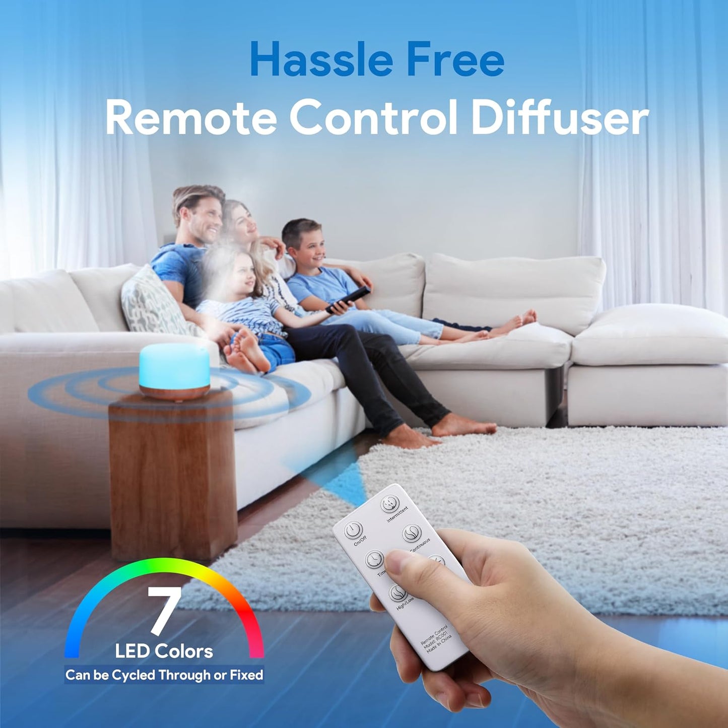 Essential Oil Diffuser for Home, 500ML Aromatherapy Humidifier