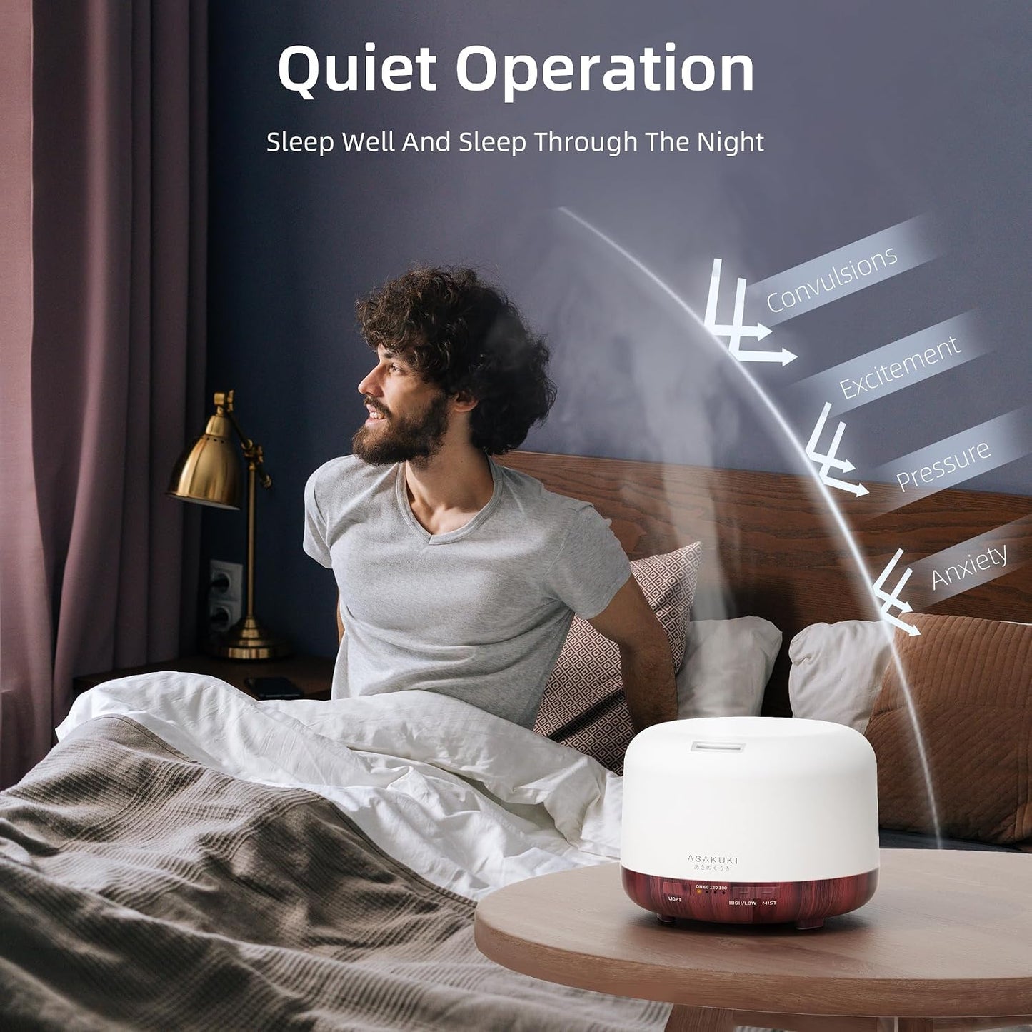 Essential Oil Diffuser for Home, 500ML Aromatherapy Humidifier