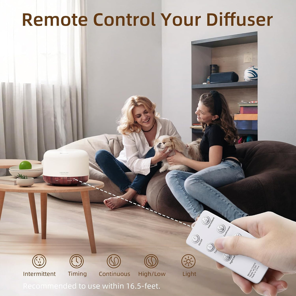 Essential Oil Diffuser for Home, 500ML Aromatherapy Humidifier