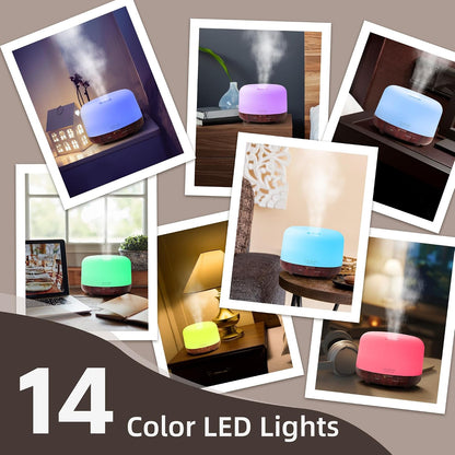 Essential Oil Diffuser for Home, 500ML Aromatherapy Humidifier