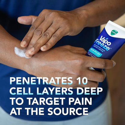 VapoFreeze Topical Pain Cream 3.0oz, Maximum Strength Menthol+ for Muscle Pain Relief, Joint Pain Relief, Knee Pain Relief, Back Pain Relief, Cream for Pain Relief, Topical Pain Relief