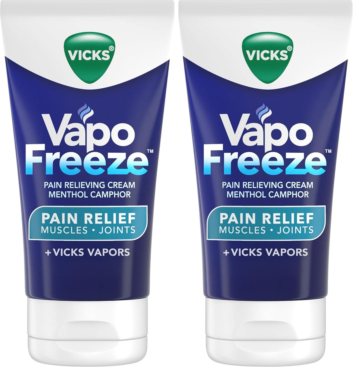 VapoFreeze Topical Pain Cream 3.0oz, Maximum Strength Menthol+ for Muscle Pain Relief, Joint Pain Relief, Knee Pain Relief, Back Pain Relief, Cream for Pain Relief, Topical Pain Relief