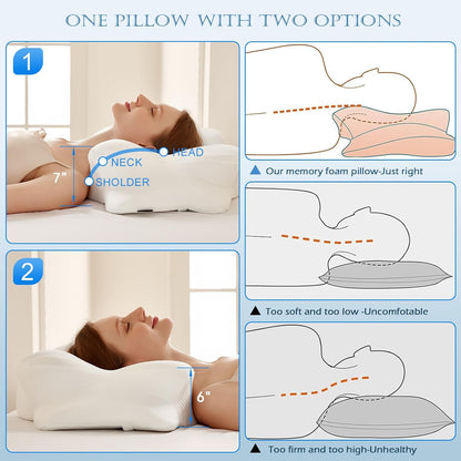 Cooling Gel Pillows for Neck and Shoulder,Cervical Pillow Cozy Sleeping