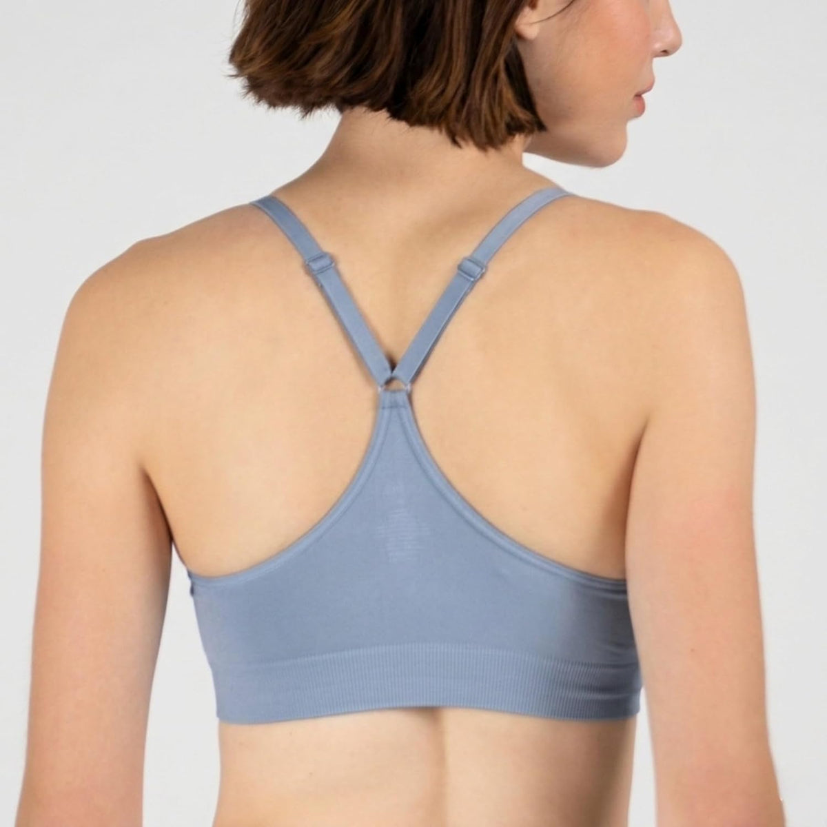 Ryka Women's Katharina Seamless Yoga Racerback Sports Bra, Sostén Deportivo, Removable Pads, 3 Pack