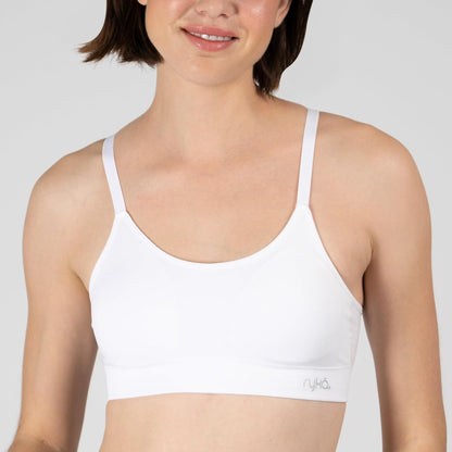 Ryka Women's Katharina Seamless Yoga Racerback Sports Bra, Sostén Deportivo, Removable Pads, 3 Pack