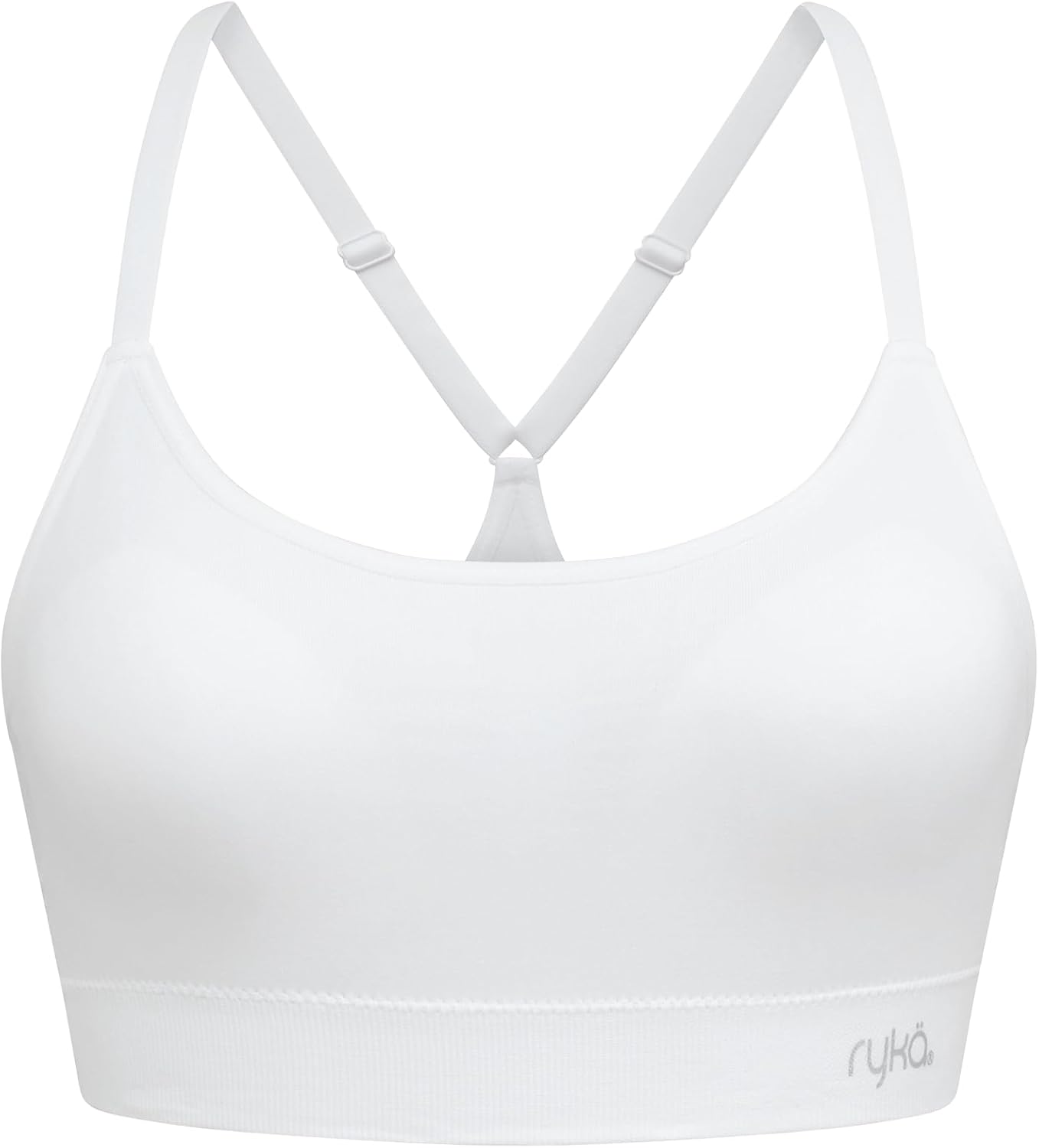 Ryka Women's Katharina Seamless Yoga Racerback Sports Bra, Sostén Deportivo, Removable Pads, 3 Pack