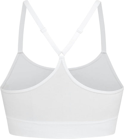 Ryka Women's Katharina Seamless Yoga Racerback Sports Bra, Sostén Deportivo, Removable Pads, 3 Pack