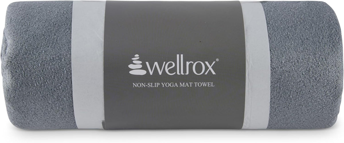 Microfiber Yoga Mat Towel with Grip – Ultra Absorbent, Super Soft, and Quick Dry Hot Yoga Towel Non Slip for Pilates, Bikram, and Fitness Workouts (74” x 26”, Pink)