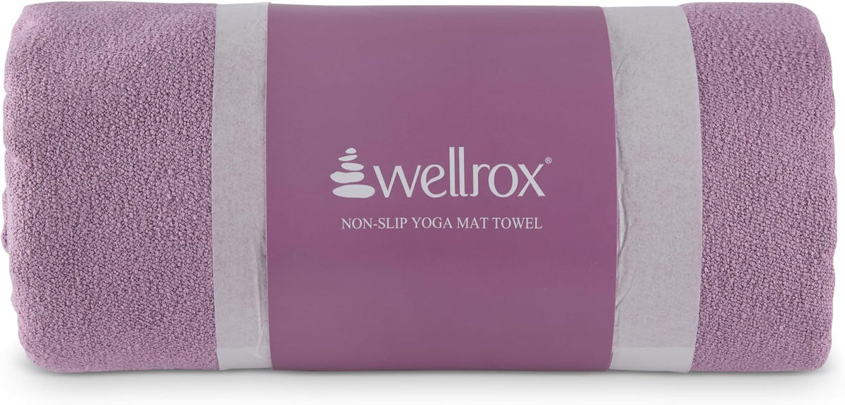 Microfiber Yoga Mat Towel with Grip – Ultra Absorbent, Super Soft, and Quick Dry Hot Yoga Towel Non Slip for Pilates, Bikram, and Fitness Workouts (74” x 26”, Pink)