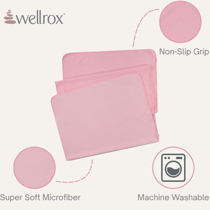 Microfiber Yoga Mat Towel with Grip – Ultra Absorbent, Super Soft, and Quick Dry Hot Yoga Towel Non Slip for Pilates, Bikram, and Fitness Workouts (74” x 26”, Pink)